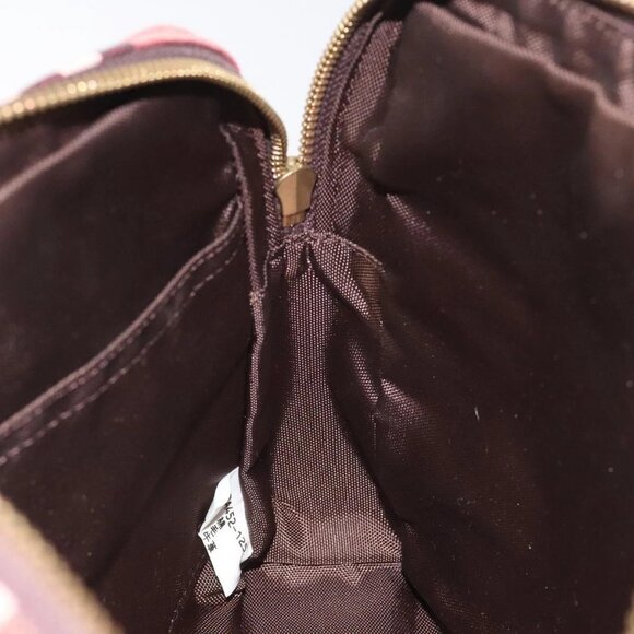 BURBERRY Nova Check Shoulder Bag Canvas Red Auth 115048 - Picture 12 of 16